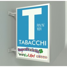 Cassonetto bifacciale tabacchi a led