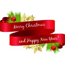 Vetrofania merry christmas